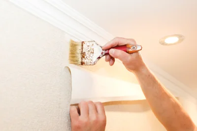 Pose de papier peint à Curbans — revêtements muraux et toiles de verre